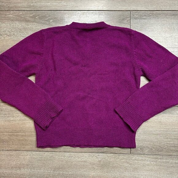 Smart Set wool sweater size M casual knit pullover v-neck vintage - Picture 2 of 6